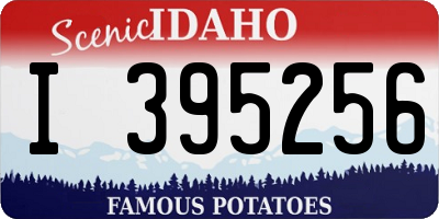 ID license plate I395256
