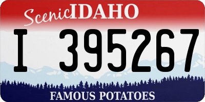 ID license plate I395267
