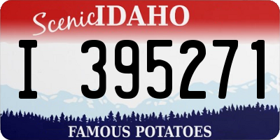 ID license plate I395271