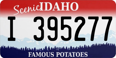 ID license plate I395277