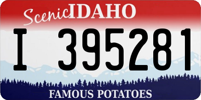 ID license plate I395281