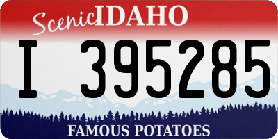 ID license plate I395285