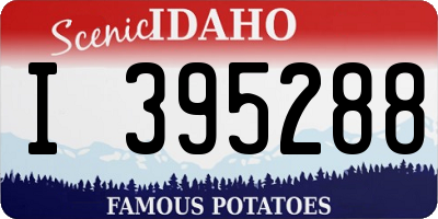 ID license plate I395288