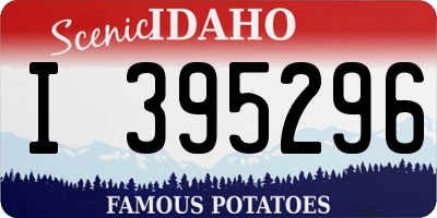 ID license plate I395296