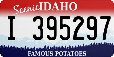 ID license plate I395297
