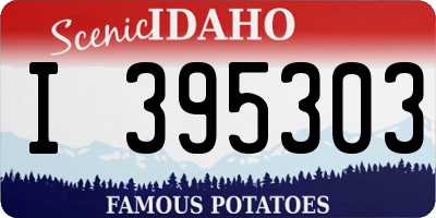 ID license plate I395303