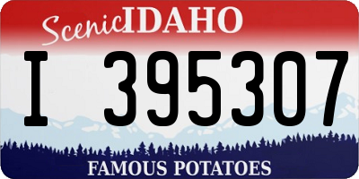 ID license plate I395307