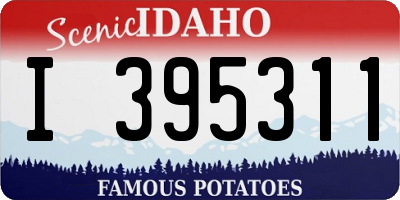 ID license plate I395311
