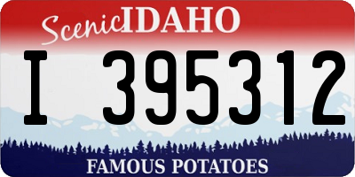 ID license plate I395312