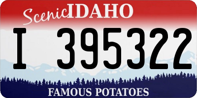 ID license plate I395322