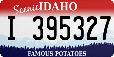 ID license plate I395327