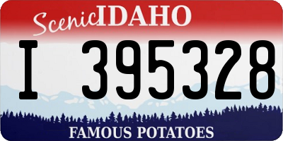 ID license plate I395328