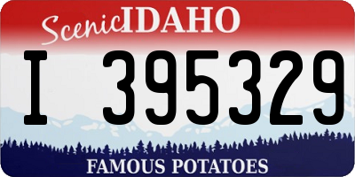ID license plate I395329
