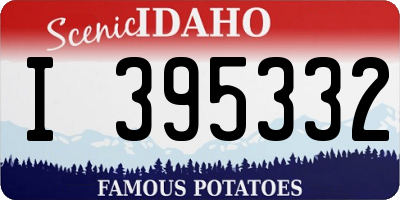 ID license plate I395332
