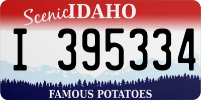ID license plate I395334