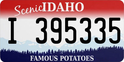 ID license plate I395335