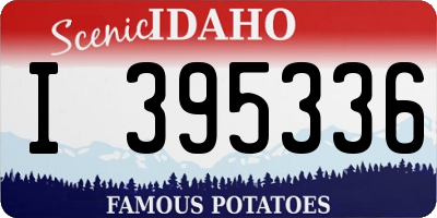 ID license plate I395336