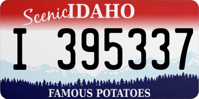 ID license plate I395337