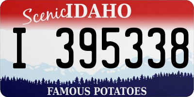 ID license plate I395338