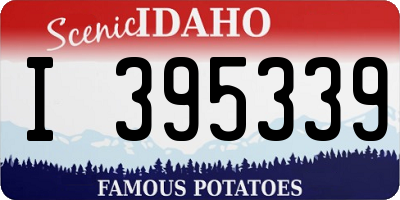 ID license plate I395339