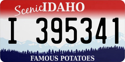 ID license plate I395341