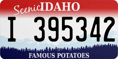 ID license plate I395342