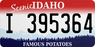 ID license plate I395364