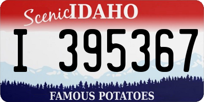 ID license plate I395367