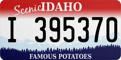 ID license plate I395370