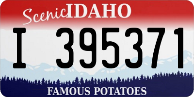 ID license plate I395371