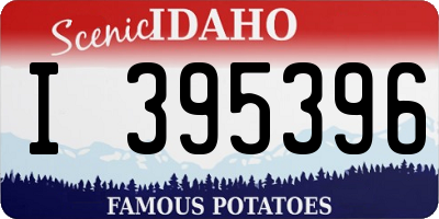 ID license plate I395396