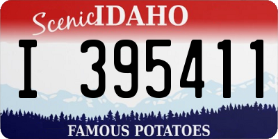 ID license plate I395411