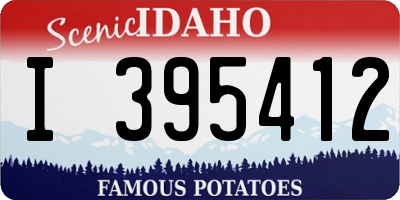 ID license plate I395412