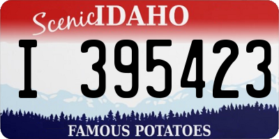 ID license plate I395423