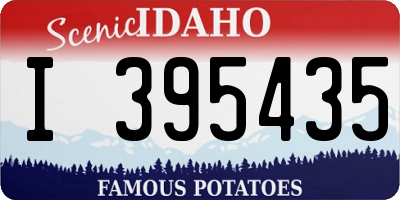ID license plate I395435