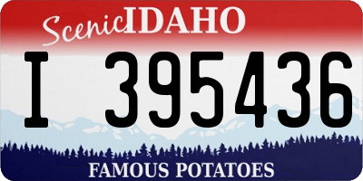 ID license plate I395436