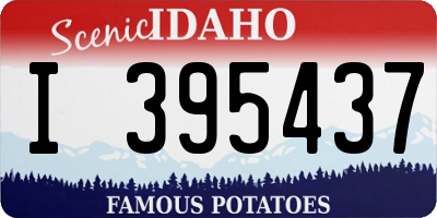ID license plate I395437