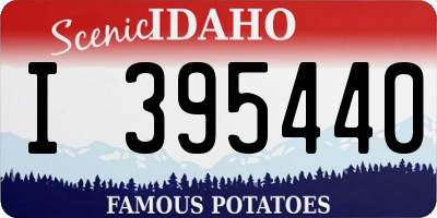 ID license plate I395440