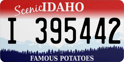 ID license plate I395442
