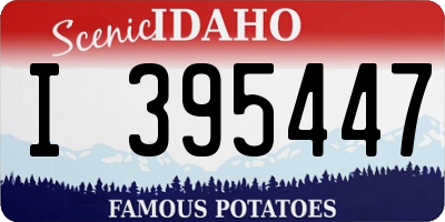 ID license plate I395447