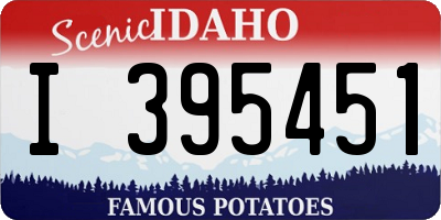 ID license plate I395451