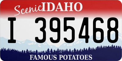 ID license plate I395468