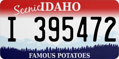 ID license plate I395472