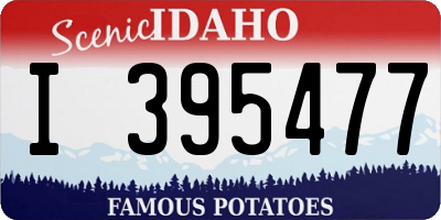 ID license plate I395477