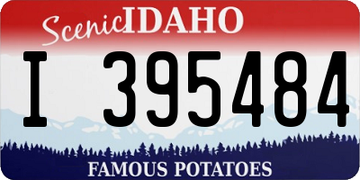 ID license plate I395484