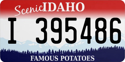 ID license plate I395486