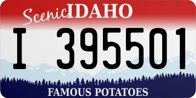 ID license plate I395501