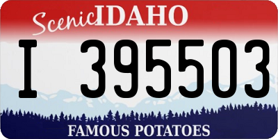 ID license plate I395503
