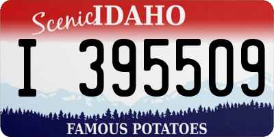 ID license plate I395509