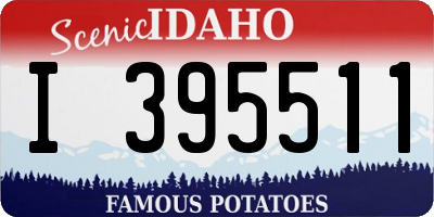ID license plate I395511
